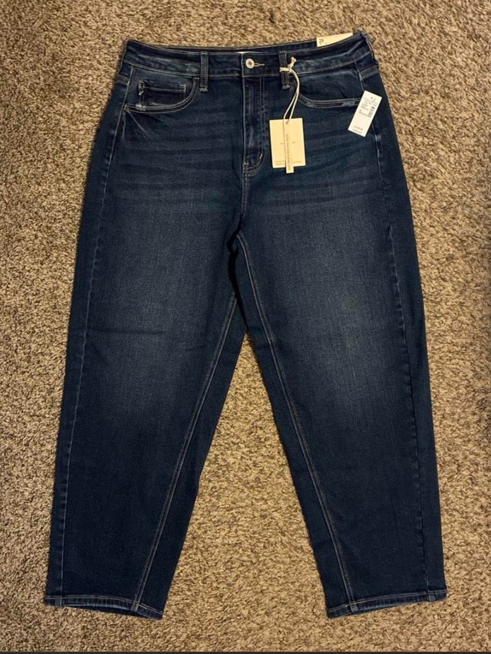 Kancan super high rise slim barrel jeans -size 28